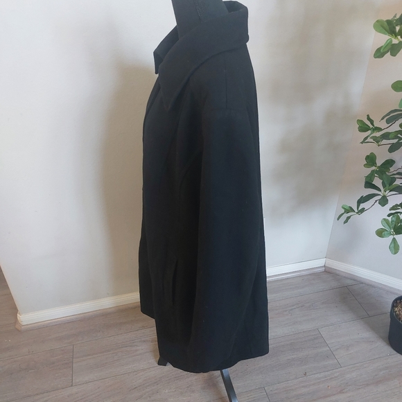 Giacca Gallery Black Wool Coat - Picture 3 of 15